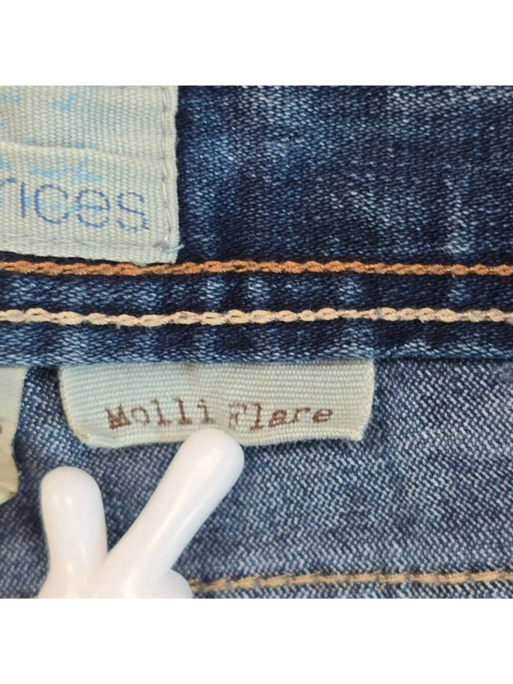 Maurices 11/12 Regular Molli Flare Leg Jeans Blue - Picture 3 of 6